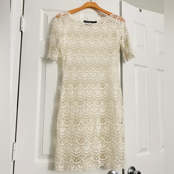 RALPH LAUREN Crochet Dress Without Lining - Picture 1 of 7